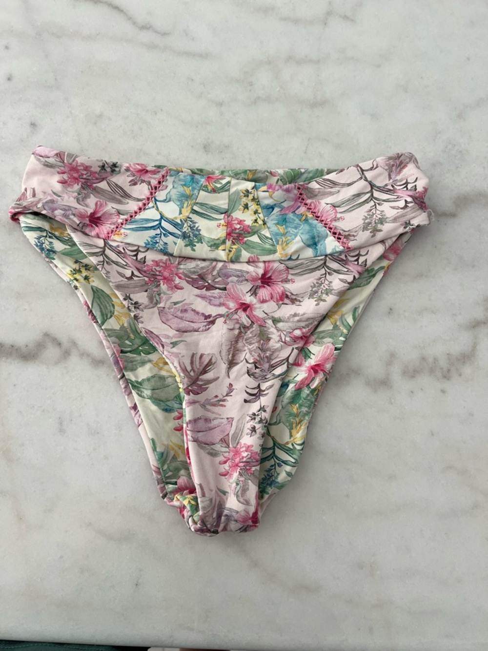 Hurley Women’s Floral Print Bikini Bottoms in Pink/Multi